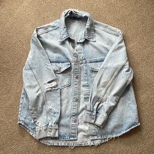 Zara light blue Jean jacket